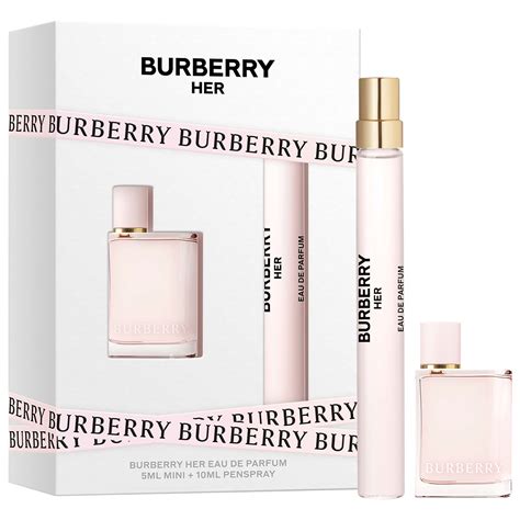 small burberry her|burberry her perfume mini set.